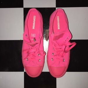 Pink platform sneakers